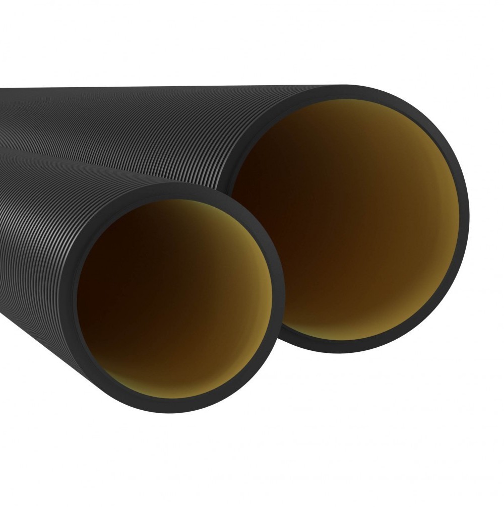 DKC Труба жесткая двустенная для кабельной канализации (6 кПа) D=200мм длина 5,70м. ,цвет черный 160920A-6K57 фото