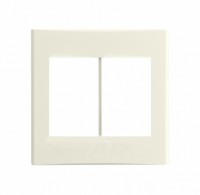 Anam Legrand Zunis рамка 2-ая для выключателя (для 4-кл., 5-кл., 6-кл. механизмов), цвет белый 7101 51 фото