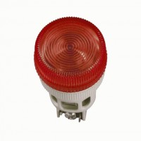 IEK Лампа ENR-22 сигнальная d22мм красный неон/240В цилиндр BLS40-ENR-K04 фото