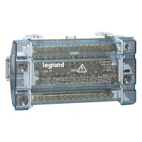 Legrand Кросс-модуль на DIN-рейку или пластину 2Рх100А (по 7отв) 4М 004880 фото