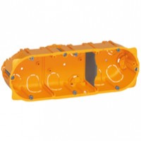 Legrand Batibox Коробка встраиваемая монтажная для сухих перегородок 3п гл.50мм 080053 фото