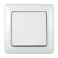 WESSEN ХИТ Белый Выключатель 1-клавишный 6А скрытый монтаж VS16-133-B фото