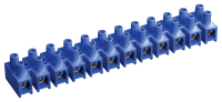 IEK  Зажим винтовой ЗВИ-10 н/г 2,5-6мм2 (2 шт/блистер)  синие UZV6-010-06-2 фото