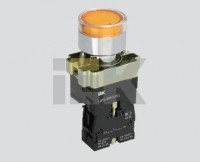 IEK Кнопка управления LAY5-BW3561 с подсветкой желтый 1з BBT50-BW-K05 фото