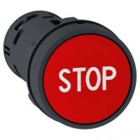 SE XB7 Кнопка 22мм красная НО+НЗ с маркировкой STOP XB7NA4534 фото