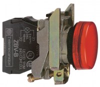 SE XB4 Лампа сигнальная красная с подсветкой 22мм 48-120В XB4BVG4 фото