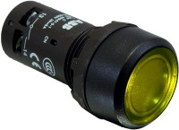 ABB CP1-11Y-10 Кнопка с подсветкой желтая 24В AC/DC с плоской клавишей без фиксации 1НО 1SFA619100R1113 фото