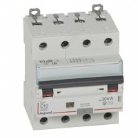 Legrand DX3 Дифференциальный автоматический выключатель 4P 10А (С) 30MA-AC 411185 фото