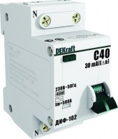DEKraft Дифференциальный автоматический выключатель 1Р+N 40А 30мА тип AC х-ка С ДИФ-102 4,5кА 16007DEK фото