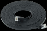 IEK ITK Коммутационный шнур плоский категория6 UTP 7м чёрный PC09-C06U-7M-FL фото
