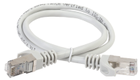 IEK ITK Коммутационный шнур (патч-корд), кат.5Е FTP, 10м, серый PC01-C5EF-10M фото