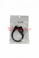 REXANT USB кабель OTG micro USB на USB шнур 0.15 м черный 18-1182 фото