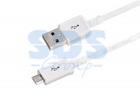 REXANT USB кабель microUSB длинный штекер 1 м белый 18-4269-20 фото