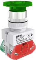DEKraft Выключатель кнопочный грибок с фикс. AEAL диам.22 мм зеленый неон 220В ВK-22 25033DEK фото