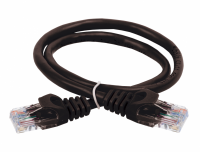 IEK ITK Коммутационный шнур (патч-корд), кат.5Е UTP, 2м, черный PC09-C5EU-2M фото