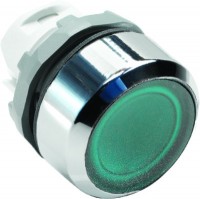 ABB MP1-21G Кнопка зеленая с подсветкой без фикс. (корпус) 1SFA611100R2102 фото