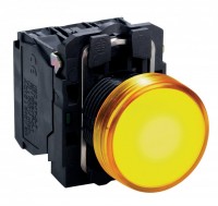 SE XB5 Лампа сигнальная желтая светодиодная 24В XB5AVB5 фото