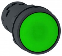 SE XB7 кнопка 22мм зеленая с фиксацией 1НО XB7NH31 фото