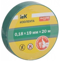IEK Изолента 0,18х19 мм зеленая 20 метров UIZ-18-19-20MS-K06 фото