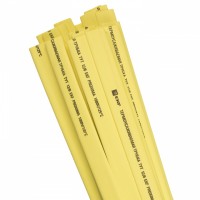 EKF Термоусаживаемая трубка ТУТ нг 10/5 желтая в отрезках по 1м PROxima tut-10-y-1m фото
