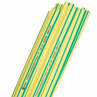 EKF Термоусаживаемая трубка ТУТ нг 10/5 желто-зеленая в отрезках по 1м PROxima tut-10-yg-1m фото