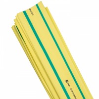 EKF Термоусаживаемая трубка ТУТ нг 20/10 желто-зеленая в отрезках по 1м PROxima tut-20-yg-1m фото