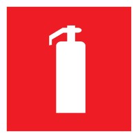 Табличка ПВХ знак пожарной безопасности «Огнетушитель» 200х200 мм 56-0051-2 фото