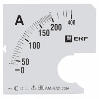 EKF Шкала сменная для A721 200/5А-1,5 PROxima s-a721-200 фото