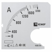 EKF Шкала сменная для A721 1600/5А-1,5 PROxima s-a721-1600 фото