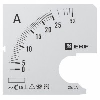 EKF PROxima Шкала сменная для A961 25/5А-1,5 s-a961-25 фото