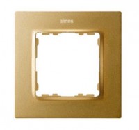 Simon 82 Concept Золото матовый Рамка 1-я 8200617-095 фото