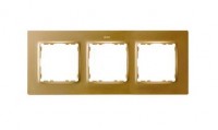 Simon 82 Concept Золото матовый Рамка 3-я 8200637-095 фото