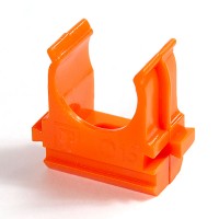 Промрукав Крепёж-клипса для труб АБС-пластик оранжевая д16 в малой упаковке (10шт/1000шт уп/кор) PR13.0066 фото