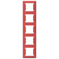 Sedna Красный Рамка 5-я вертикальная SDN5801541 фото