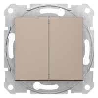 Sedna Титан Выключатель 2-клавишный SDN0300168 фото