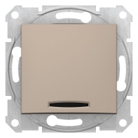 Sedna Титан Выключатель 1-клавишный с индикацией SDN0400368 фото