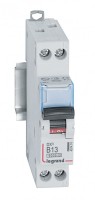 Legrand DX3 Автоматический выключатель 1P+N 13А (B) 6kA/10кА 407474 фото