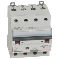 Legrand DX3 Дифференциальный автоматический выключатель 4P 10А (С) 300MA-AC 411204 фото