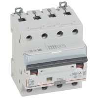 Legrand DX3 Дифференциальный автоматический выключатель 4P 16A (B) 300MA-AC 411359 фото