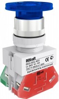 DEKraft Выключатель кнопочный грибок с фикс. AEAL диам.22 мм синий неон 220В ВK-22 25036DEK фото