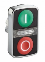 SE Головка кнопки двойная с маркировкой, с подсветкой ZB4BW7A3741 фото
