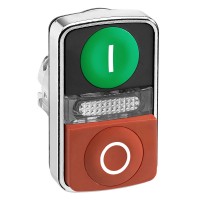 SE Головка кнопки двойная с маркировкой, с подсветкой ZB4BW7L3741 фото