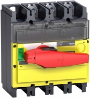 SE Compact INS/INV Выключатель-разъединительINV630 3П красная рукоятка/желтая панель 31194 фото
