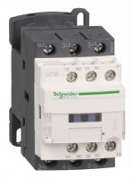 Schneider Electric Contactors D Контактор 3Р 18А, НО+НЗ, 72В DС, ограничитель перенапряжения расш.диапазон., зажим под винт LC1D18SD фото