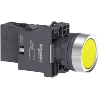 SE Кнопка с подсветкой LED, 220В,желтая,1НO XA2EW35M1 фото