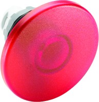 ABB MPM Кнопка MPM2-11R ГРИБОК красная (только корпус) без фиксации с подсветкой 60мм 1SFA611125R1101 фото