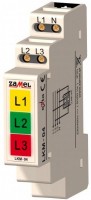Zamel Сигнализатор световой 3Ф красный, зеленый и желтый IP20 на DIN рейку LKM-04-40  фото