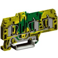 DKC HTE.4/1+2, зажим для заземления, 1 ввод/2 вывода,4 кв.мм желто-зеленый ZHT260 фото