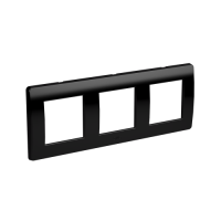 DKC Рамка на 2+2+2 модуля (трехместная), черная 75013B фото
