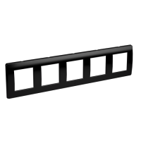 DKC Рамка на 2+2+2+2+2 модуля (пятиместная), черная 75015B фото